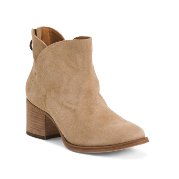 BEEK Stone Made In Mexico Suede Quail Booties - Picture 1 of 2